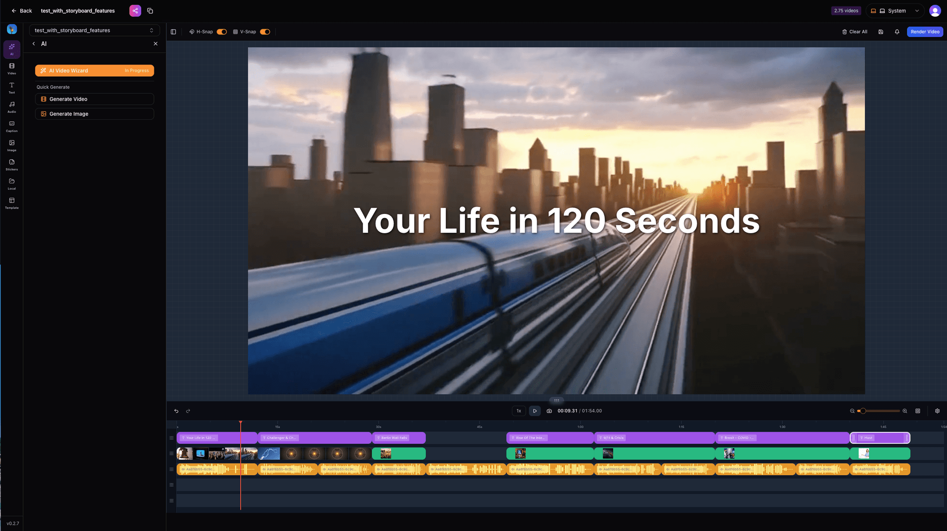 Save to Timeline Complete